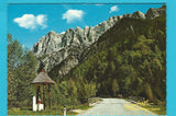 AK Gesäuse. Hochtorgruppe. Wegkapelle an der Bachbrücke.