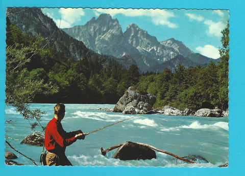 AK Gesäuse. (Fliegenfischer)