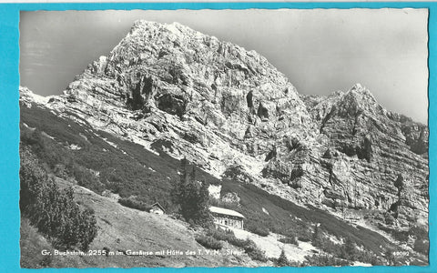 AK Großer Buchstein im Gesäuse mit Hütte. (1966)