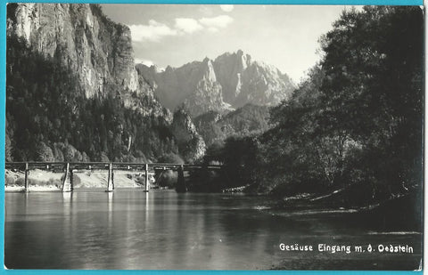 AK Gesäuse Eingang m. d. Oedstein.