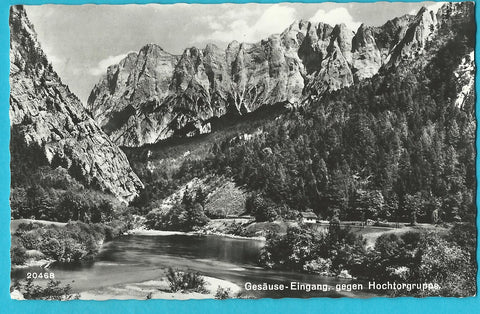 AK Gesäuse-Eingang, gegen Hochtorgruppe. (1965)