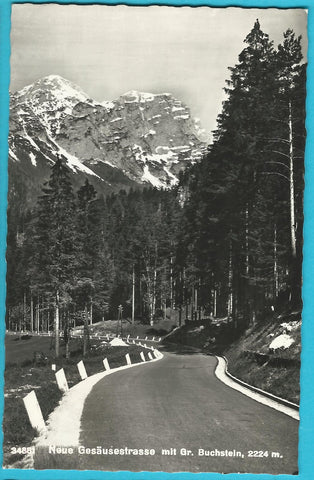 AK Neue Gesäusestrasse mit Gr. Buchstein. (1957)