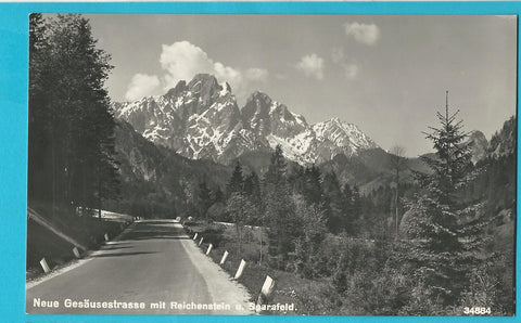 AK Neue Gesäusestrasse mit Reichenstein u. Sparafeld. (1939)