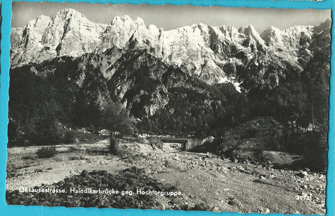 AK Gesäusestrasse. Haindlkarbrücke geg. Hochtorgruppe. (1960)