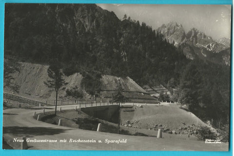 AK Neue Gesäusestrasse mit Reichenstein u. Sparafeld. (1941)