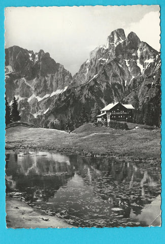 AK Mödlinger-Hütte mit Admonter Reichenstein u. Totenköpfl.