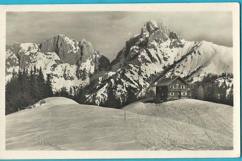 AK Mödlingerhütte mit Admonter Reichenstein. (1930)