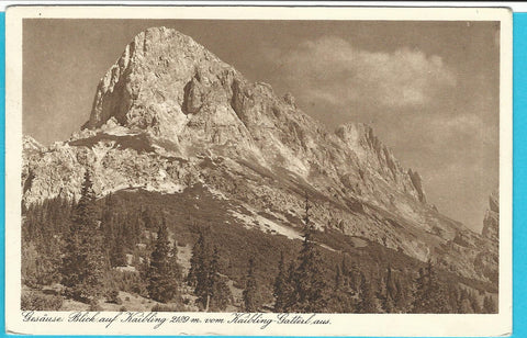 AK Gesäuse. Blick auf Kaibling vom Kaibling-Gatterl aus. (1922)