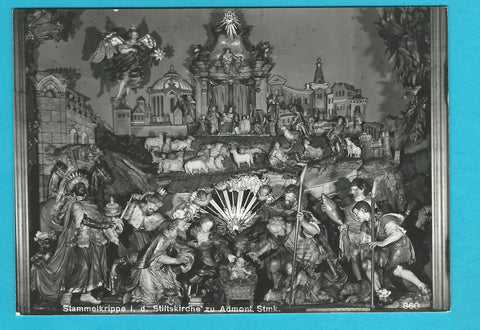 AK Stiftskirche zu Admont. Stammelkrippe.