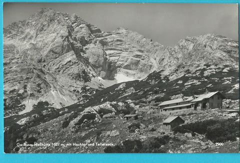 AK Gesäuse. Heßhütte mit Hochtor.