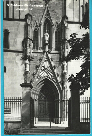 AK Stift Admont. Blasiusmünster Hauptportal.