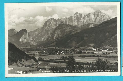 AK Blick vom Frauenberg auf Admont. (1934)