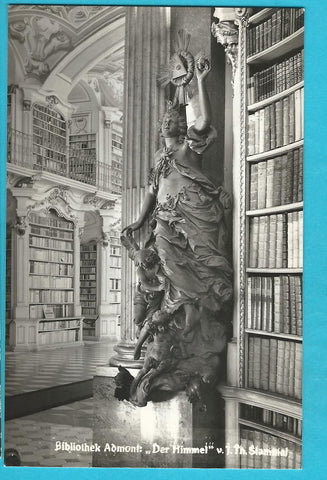 AK Admont. Bibliothek Der Himmel v. J. Th. Stammel.