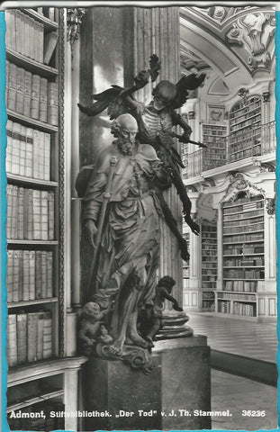AK Admont Stiftsbibliothek Der Tod v. K. Th. Stammel. (1955)