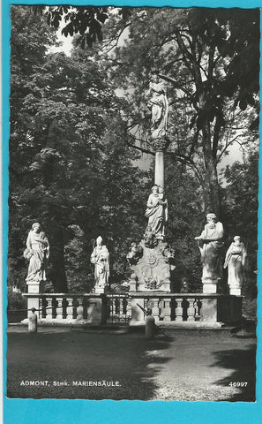AK Admont. Mariensäule. (1957)