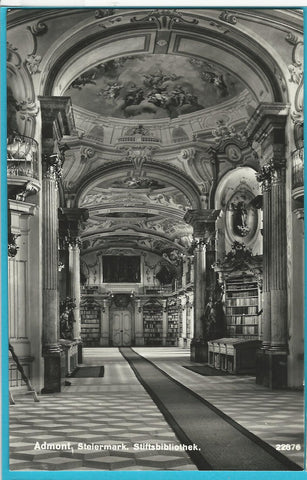 AK Admont. Stiftsbibliothek.