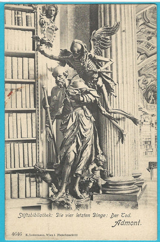 AK Admont. Stiftsbibliothek. Der Tod.