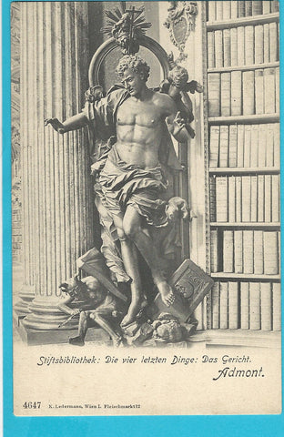 AK Admont. Stiftsbibliothek. Das Gericht.