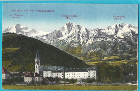 AK Admont mit den Hallermauern. (1922)