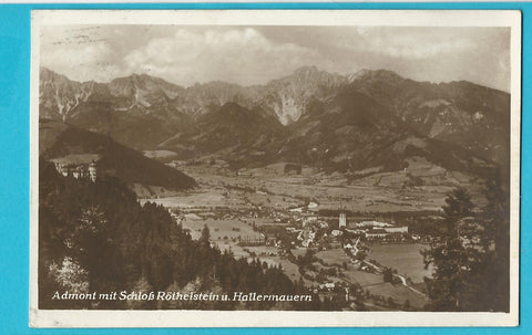 AK Admont mit Schloß Röthelstein. (1929)