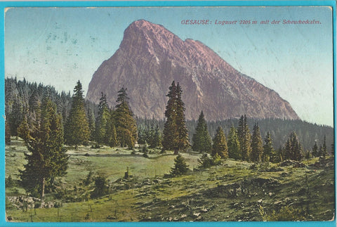 AK Gesäuse: Lugauer mit der Scheucheckalm. (1912)