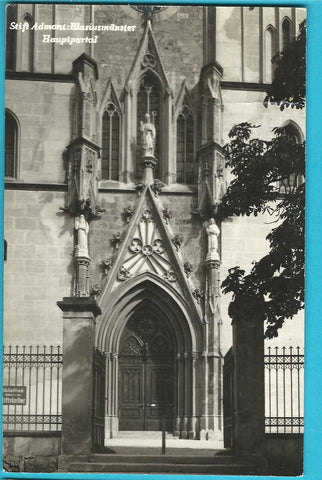 AK Stift Admont. Blasiusmünster Hauptportal.