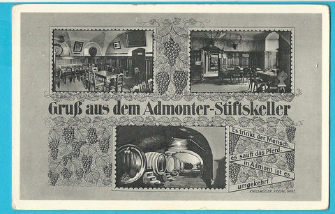 AK Gruß aus dem Admonter Stiftskeller.