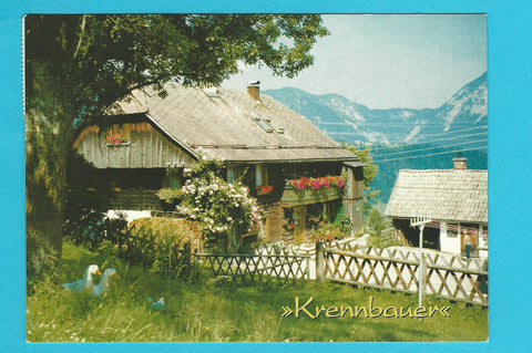 AK Öblarn - Sonnberg 12. Krennbauer. Urban und Hannelore Mali.