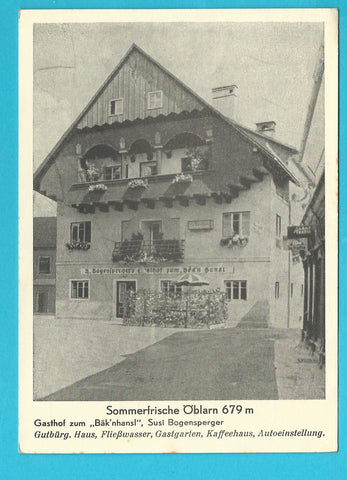 AK Öblarn. Gasthof zum Bäck'nhansl, Susi Bogensperger.