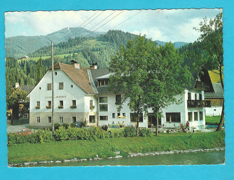 AK Pruggern. Gasthof Pension Bierfriedl. Bes. Fam. Franz Perhab.