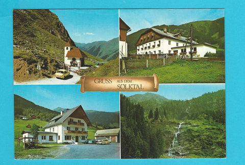 AK Gruss aus dem Sölktal. Sölkpass. Gasthaus Moser in St. Nikolai. Ödwirt in Fleiß.