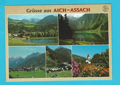 AK Grüsse aus Aich-Assach. (1990)