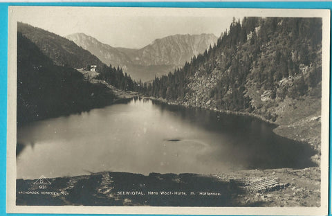 AK Seewigtal, Hans Wödl-Hütte. Hüttensee. (1923)