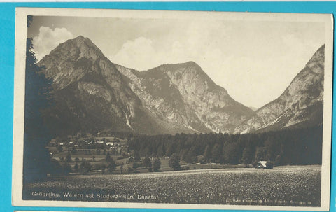 AK Gröbming. Weiern mit Stoderzinken. (1918-19)