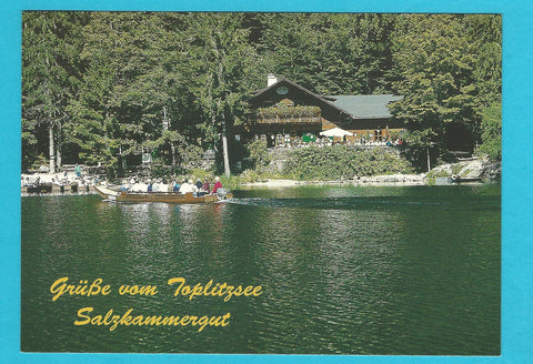 AK Grüße vom Toplitzsee. Fischerhütte. Inh. A. Syen.