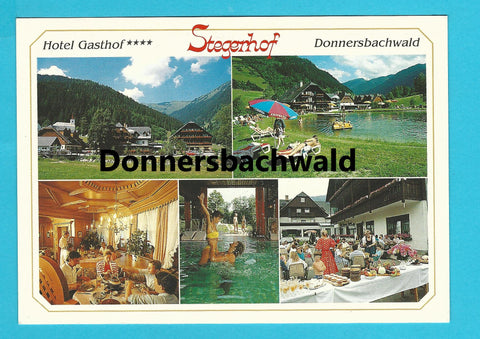AK Donnersbachwald. Hotel Gasthof Stegerhof.