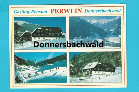 AK Donnersbachwald. Gasthof Pension Perwein.