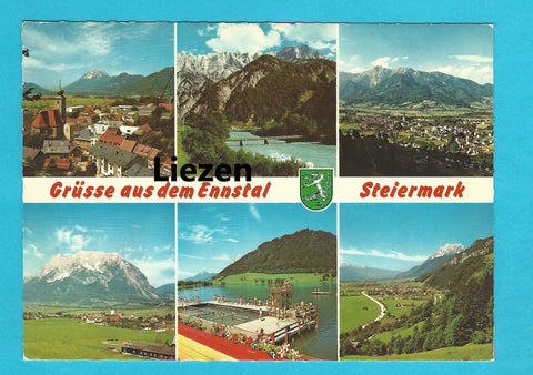 AK Grüsse aus dem Ennstal.