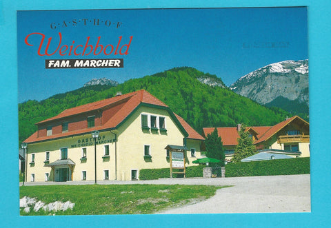 AK Weißenbach bei Liezen. Gasthof Weichbold Fam. Marcher.