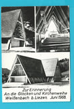 AK Zur Erinnerung An die Glocken und Kirchenweihe Weißenbach b. Liezen Juni 1968.