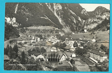 AK Hieflau mit Rangierbahnhof.