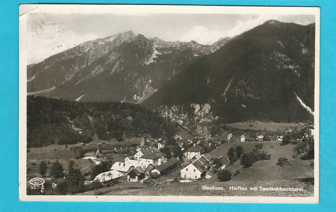 AK Gesäuse. Hieflau mit Tamischbachturm. (1940-41)