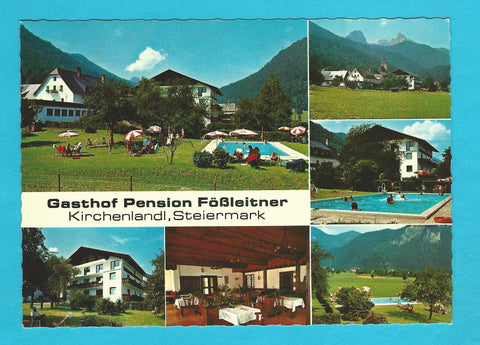 AK Kirchenlandl. Gasthof Pension Fößleitner.