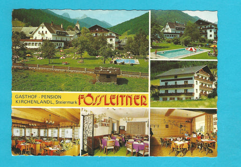 AK Kirchenlandl. Gasthof Pension Fößleitner.