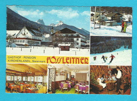 AK Kirchenlandl. Gasthof Pension Fößleitner.