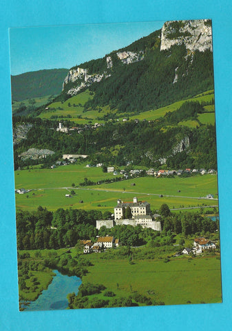 AK Schloß Trautenfels mit Grimming.