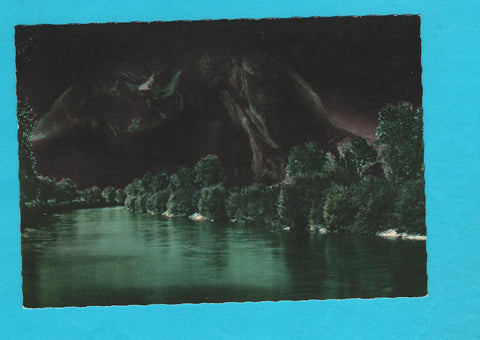 AK Enns mit Grimming bei Nacht.