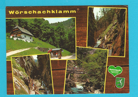 AK Wörschachklamm. Klammstüberl Edeltrude Vasold.