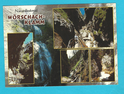 AK Naturdenkmal Wörschachklamm.