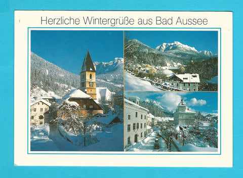 AK Herzliche Wintergrüße aus Bad Aussee.